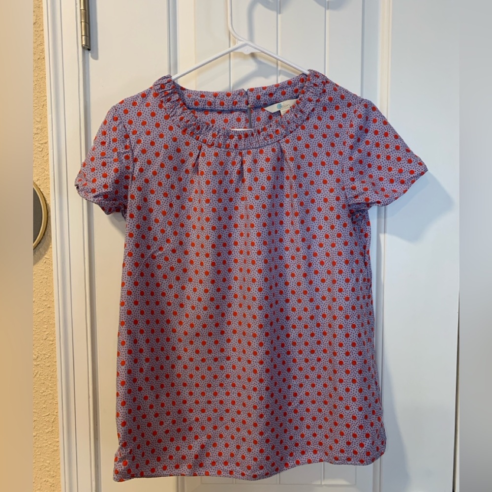 Boden Polka dot silk blend blouse Size 8